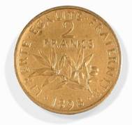 2 Francs 1898 epreuve or - Copie