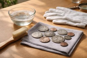 découvrez des méthodes efficaces et sûres pour nettoyer vos pièces de monnaie sans risquer d'endommager leur valeur numismatique.