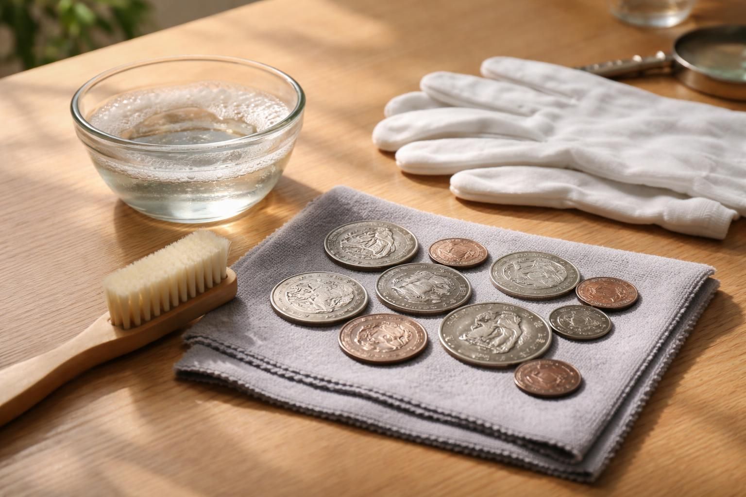 découvrez des méthodes efficaces et sûres pour nettoyer vos pièces de monnaie sans risquer d'endommager leur valeur numismatique.