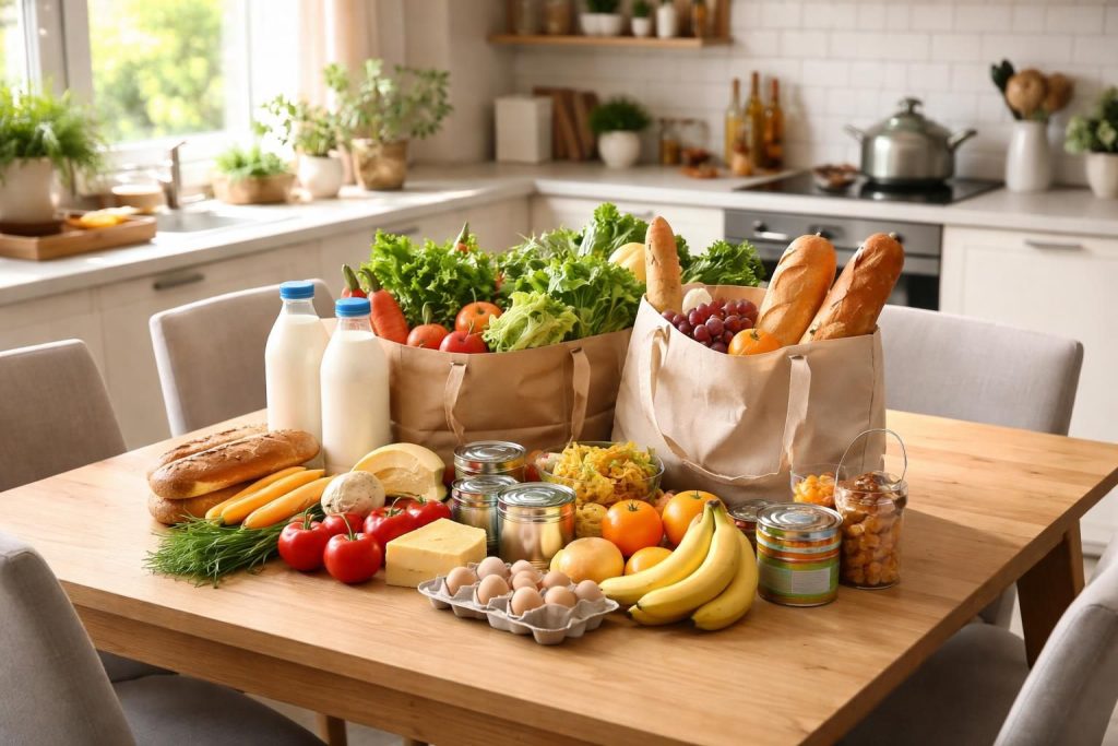 découvrez quel budget prévoir pour les courses de 4 personnes et gérez efficacement vos dépenses alimentaires familiales.