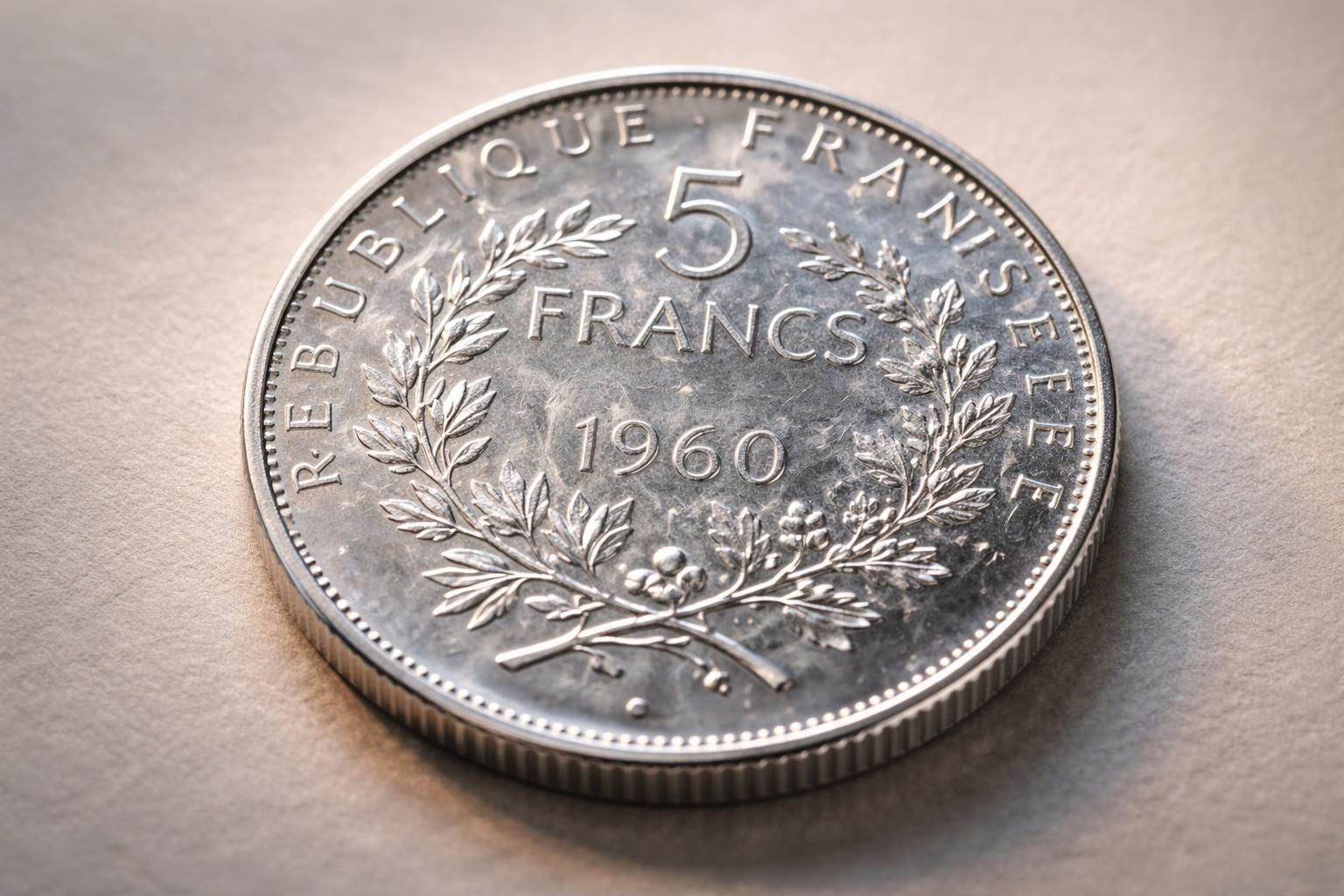 découvrez la valeur actuelle d'une pièce de 5 francs en argent datant de 1960, ses caractéristiques et conseils pour l'estimer correctement.